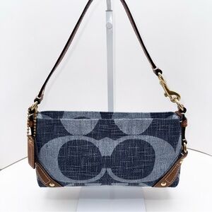 NWOT COACH DENIM MINI CARLY BAG